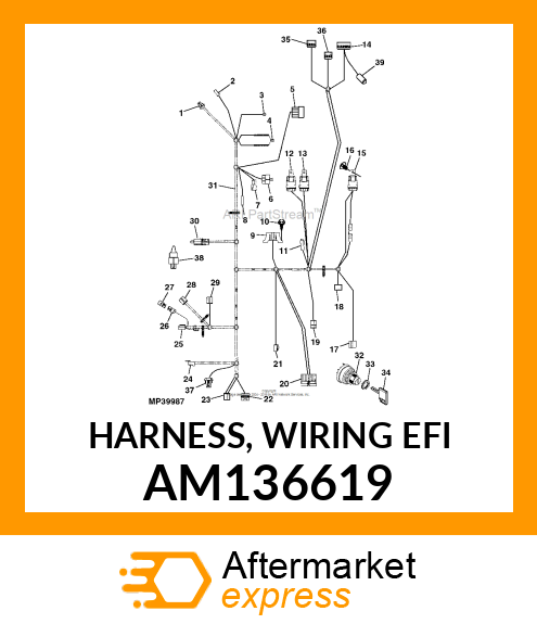 HARNESS, WIRING EFI AM136619