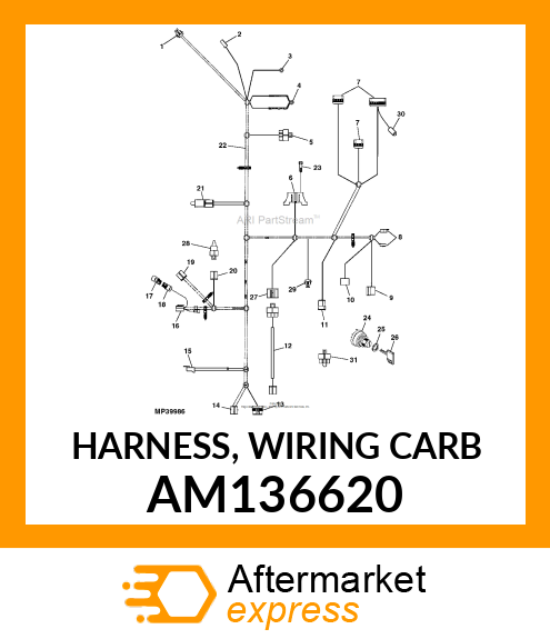 HARNESS, WIRING CARB AM136620