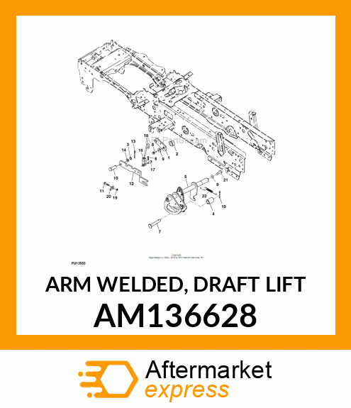 ARM WELDED, DRAFT LIFT AM136628