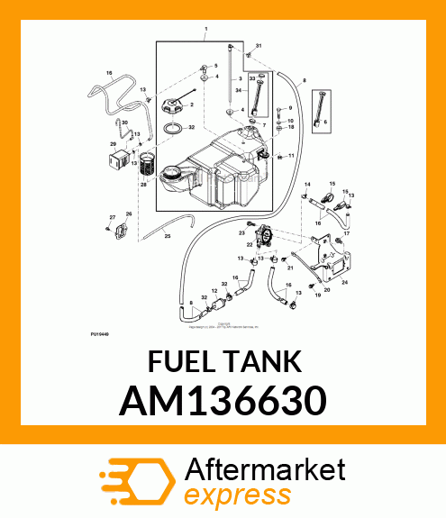 TANK, ASSY T, GAS, LOPERM, ROCHEST AM136630