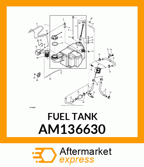 TANK, ASSY T, GAS, LOPERM, ROCHEST AM136630