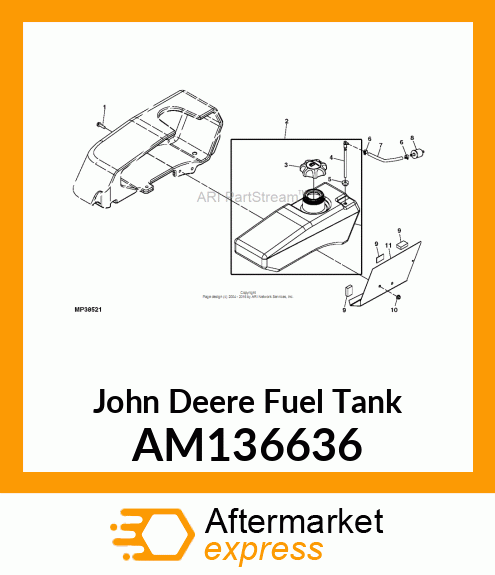 ASSEMBLY, ROTO FUEL TANK, Z4 AM136636