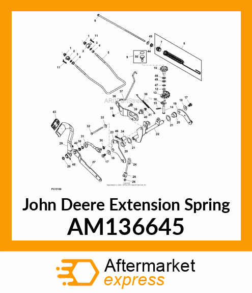 EXTENSION SPRING, SPRING, LIFT ASSI AM136645