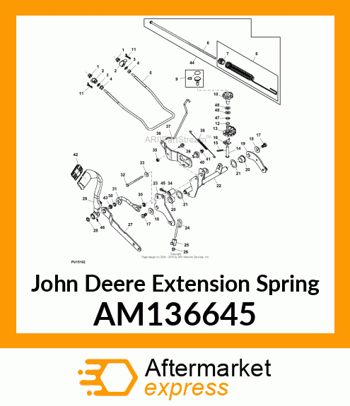 EXTENSION SPRING, SPRING, LIFT ASSI AM136645