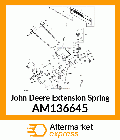 EXTENSION SPRING, SPRING, LIFT ASSI AM136645