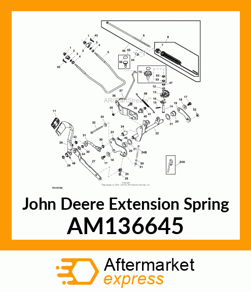 EXTENSION SPRING, SPRING, LIFT ASSI AM136645