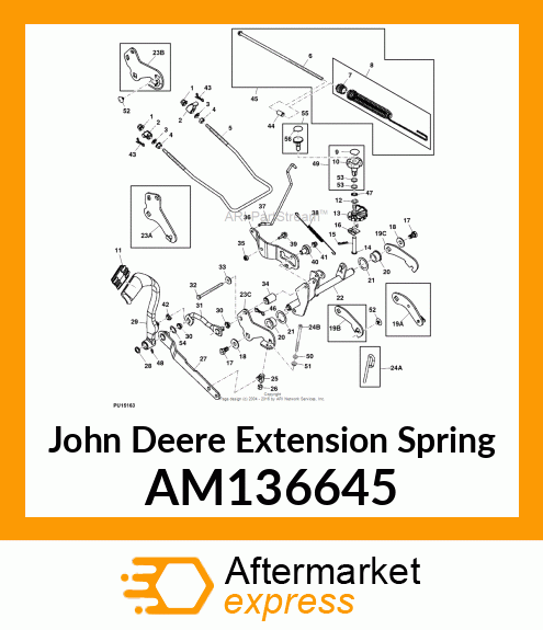 EXTENSION SPRING, SPRING, LIFT ASSI AM136645