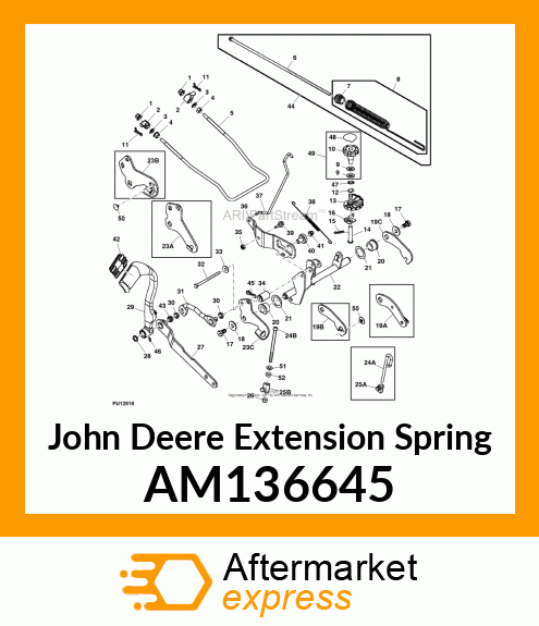 EXTENSION SPRING, SPRING, LIFT ASSI AM136645