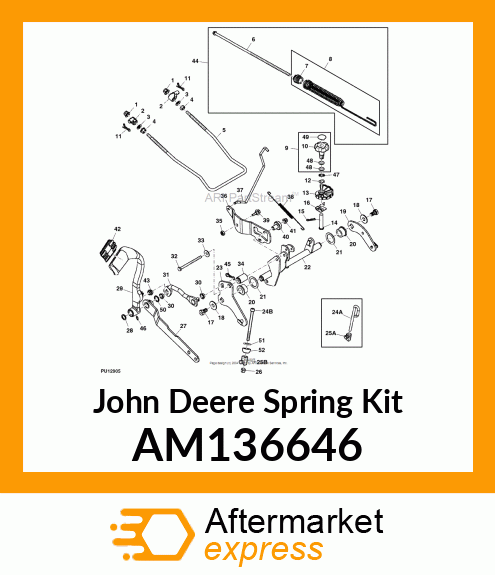 SPRING KIT, KIT, LIFT ASSIST SPRING AM136646