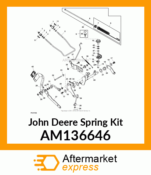 SPRING KIT, KIT, LIFT ASSIST SPRING AM136646