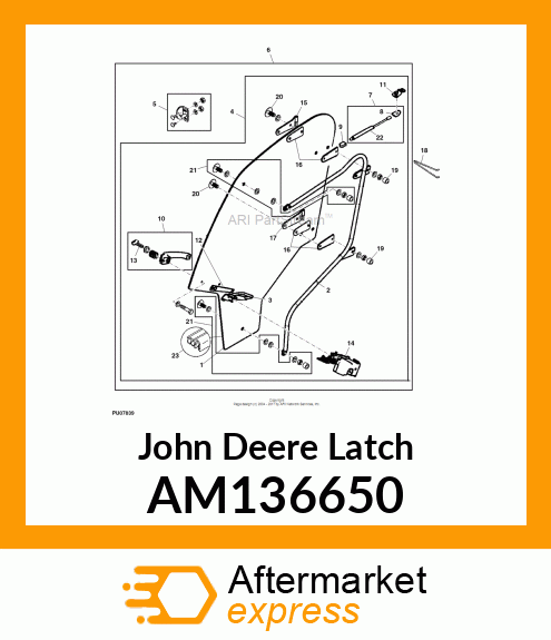 DOOR LATCH ASSEMBLY (LH) AM136650