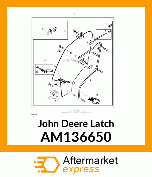 DOOR LATCH ASSEMBLY (LH) AM136650