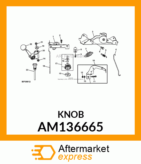 KNOB, THROTTLE AM136665