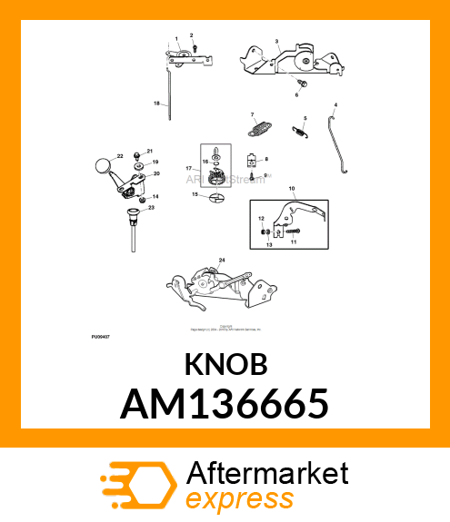 KNOB, THROTTLE AM136665