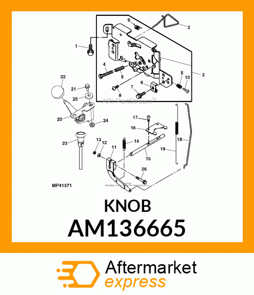 KNOB, THROTTLE AM136665