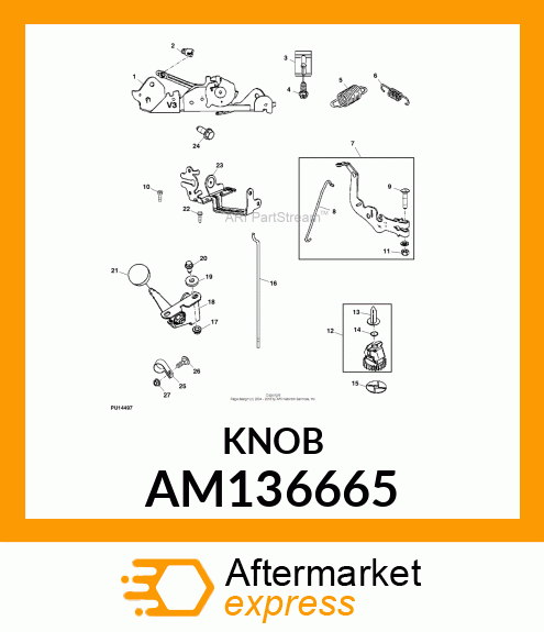 KNOB, THROTTLE AM136665