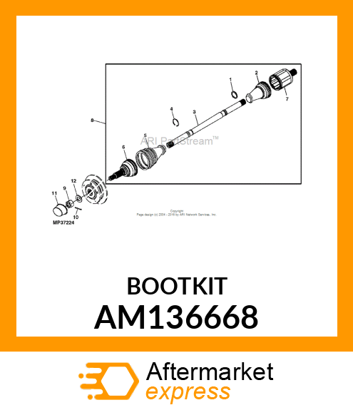 KIT, INBOARD BOOT AM136668