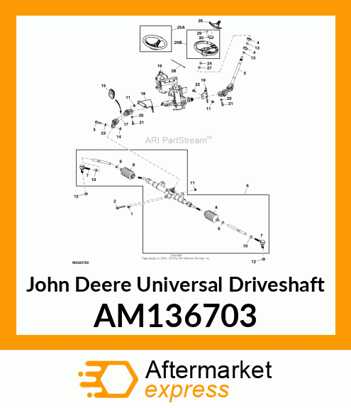 SHAFT ASSEMBLY, LOWER AM136703