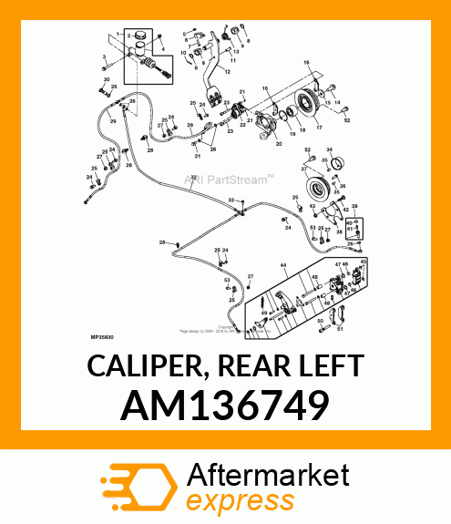 CALIPER, REAR AM136749