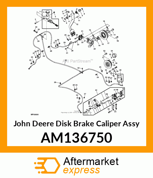 CALIPER, REAR AM136750