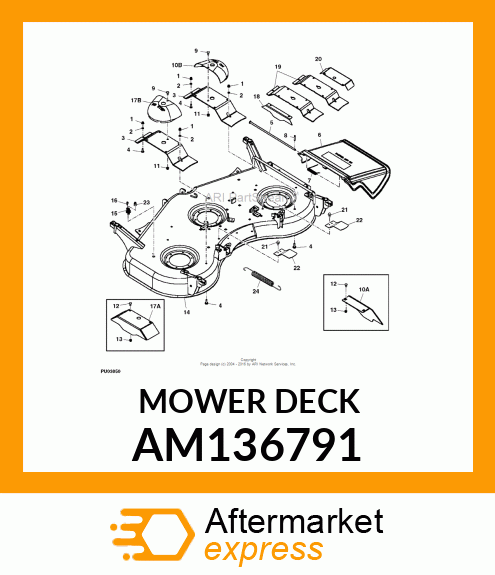 Mower Deck - DECK, 60D SERVICE AM136791