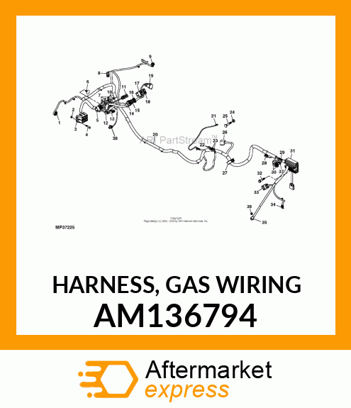 HARNESS, GAS WIRING AM136794