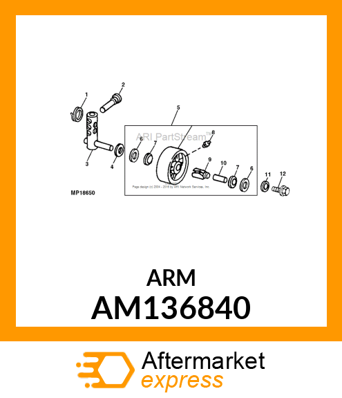 ARM, WELDED GAGE (AM117871 PTD) AM136840