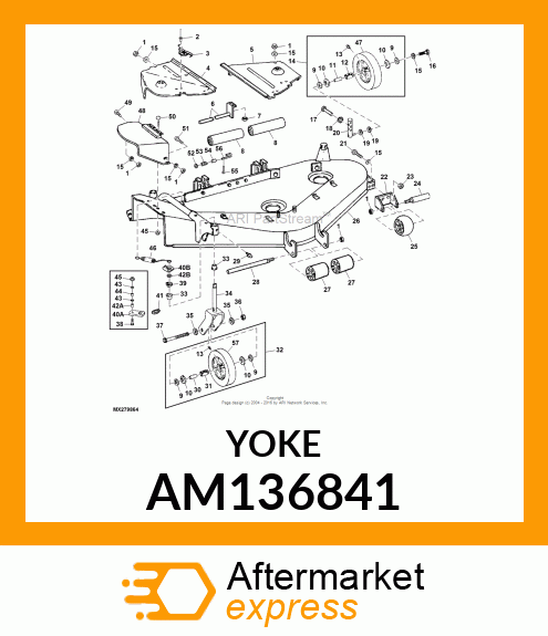 ARM, WELDED CASTER (AM117874 PT) AM136841