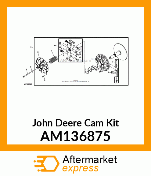 KIT, CAM ARM, J24 (GAS), SET OF 4 AM136875