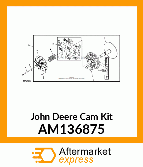 KIT, CAM ARM, J24 (GAS), SET OF 4 AM136875