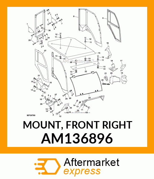 MOUNT, FRONT RIGHT AM136896
