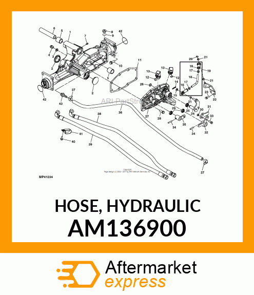 HOSE, HYDRAULIC AM136900