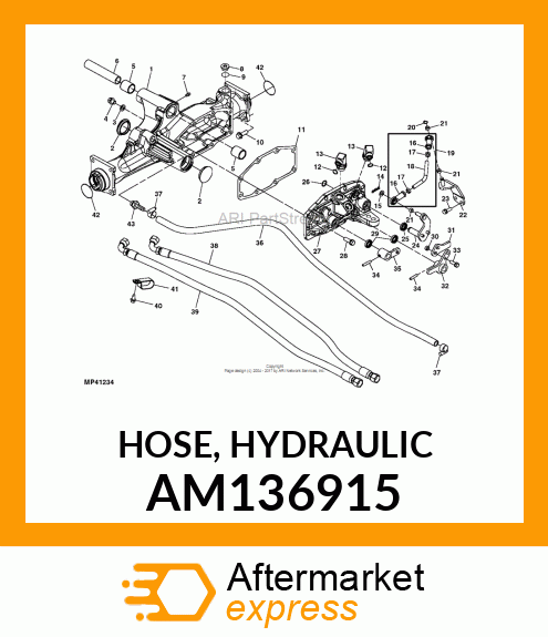 HOSE, HYDRAULIC AM136915