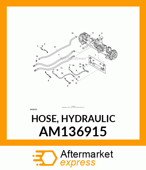 HOSE, HYDRAULIC AM136915