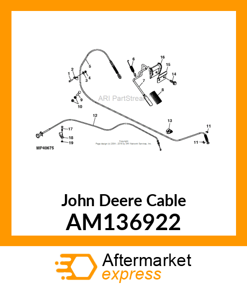 CABLE ASSY, TH GAS AM136922