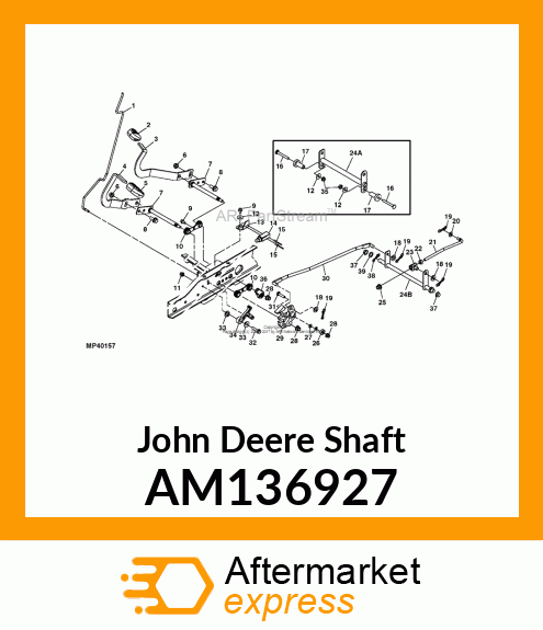 SHAFT, CONTROL CROSSOVER WELDED AM136927