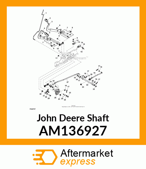 SHAFT, CONTROL CROSSOVER WELDED AM136927