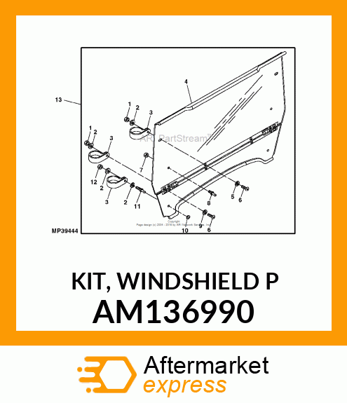 KIT, WINDSHIELD P AM136990