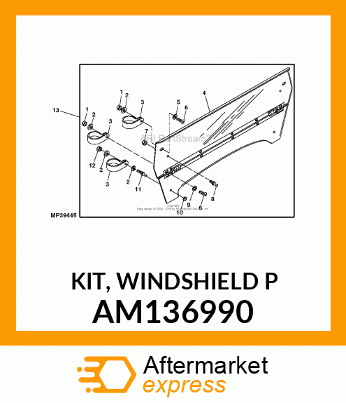 KIT, WINDSHIELD P AM136990