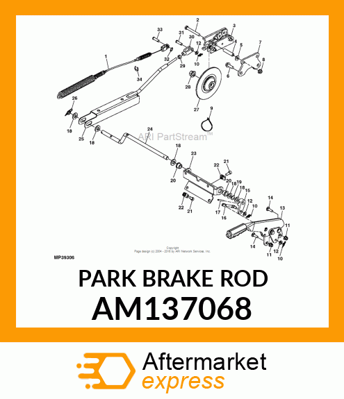 PARK BRAKE ROD AM137068