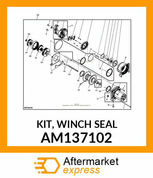 KIT, WINCH SEAL AM137102