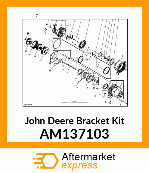 KIT, WINCH PLATES AM137103