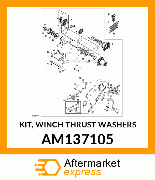 KIT, WINCH THRUST WASHERS AM137105