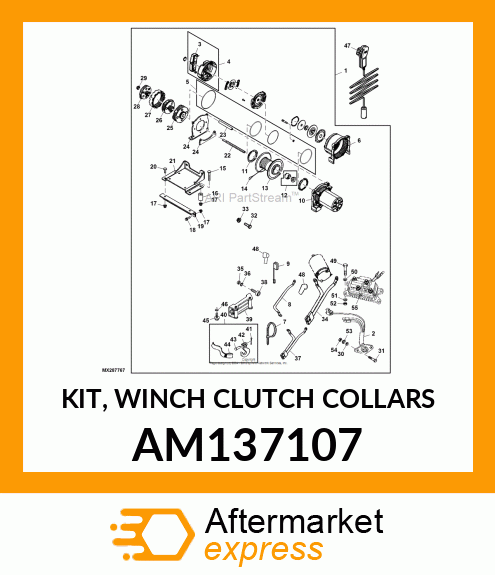 KIT, WINCH CLUTCH COLLARS AM137107