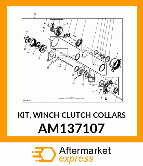 KIT, WINCH CLUTCH COLLARS AM137107