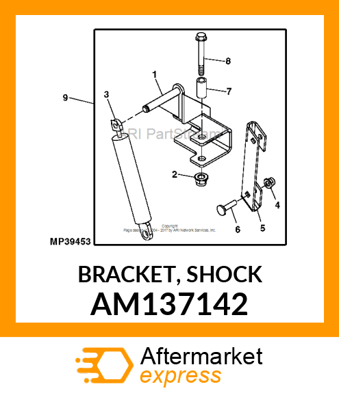 BRACKET, SHOCK AM137142
