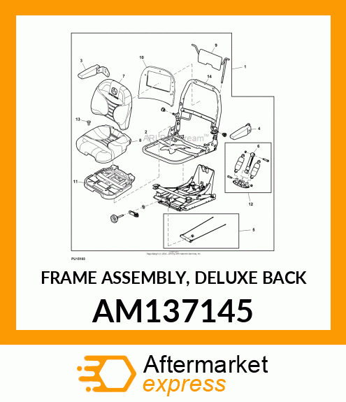 FRAME ASSEMBLY, DELUXE BACK AM137145