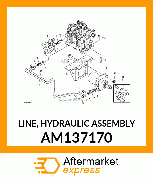 LINE, HYDRAULIC ASSEMBLY AM137170