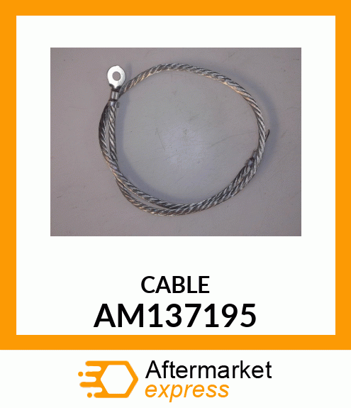 CABLE, NEGATIVE BATTERY (RES Z) AM137195