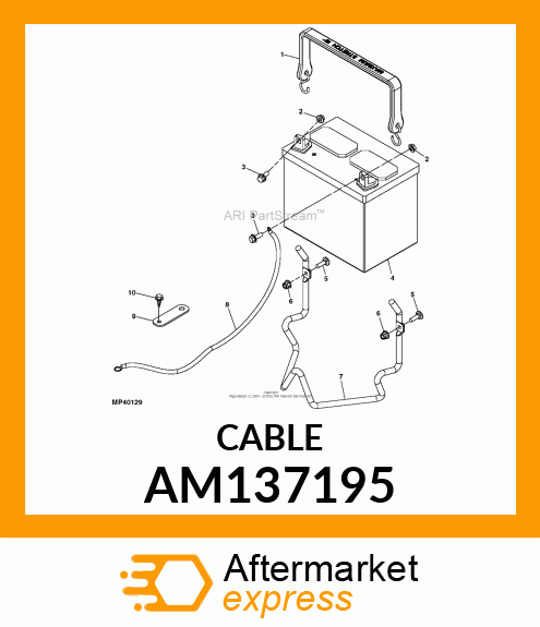 CABLE, NEGATIVE BATTERY (RES Z) AM137195